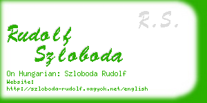 rudolf szloboda business card